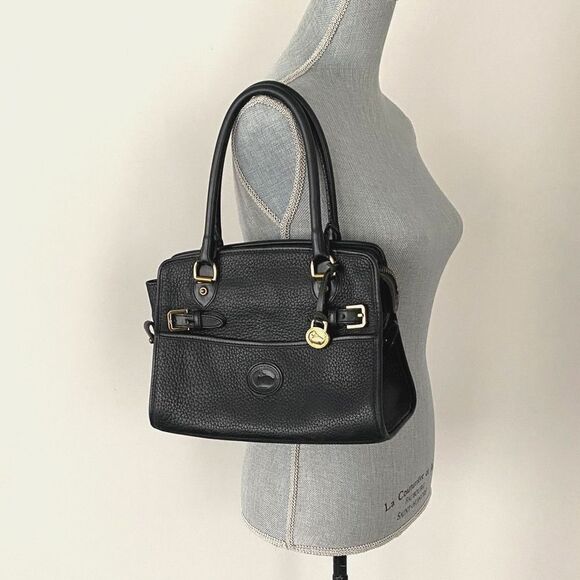 Dooney & Bourke’s signature All-Weather Leather Satchel P212 1980 Vintage - Picture 15 of 16